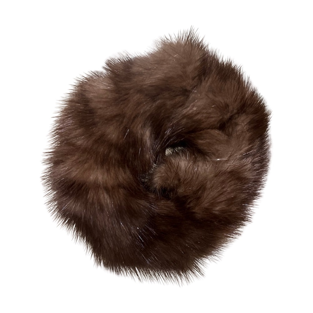 NWOT Mink Scrunchie